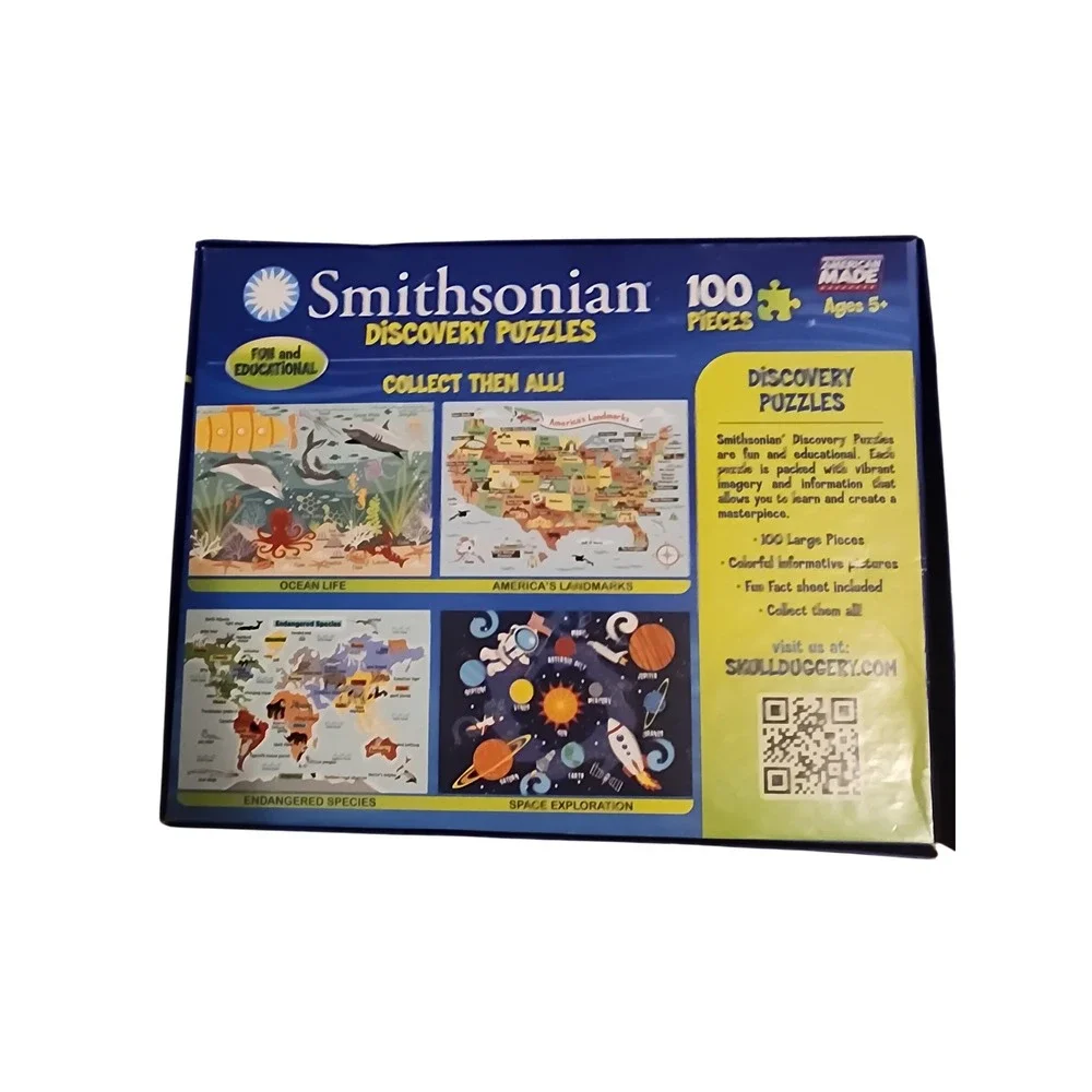 Smithsonian Discovery Puzzles Ocean Life 100 Piece Jigsaw Puzzle Ages 5+ - Picture 2 of 3